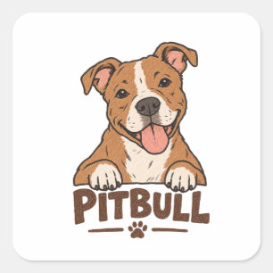 Pitbull-Bewusstseinsmonat Aufkleber Oktober