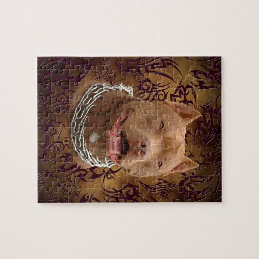 Pitbull Brown Puzzle (Horizontal)