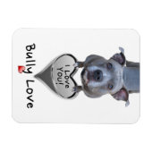 Pitbull Bully Liebe Magnet (Horizontal)