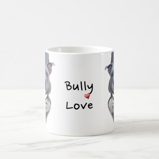 Pitbull Bully Liebe Tasse (Mittel)