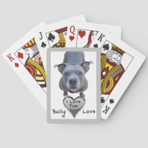 Pitbull Bully Love Playing Cards Spielkarten