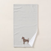 Pitbull Butterfly Silhouette Art | Bully Dog Lover Badhandtuch Set (Handtuch)