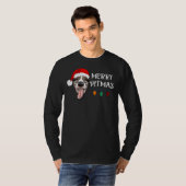 Pitbull Christmas Funny Merry Pitmas T-Shirt (Vorne ganz)