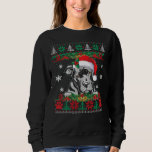 Pitbull Christmas Santa Ugly Sweater Dog Lover Xma Sweatshirt<br><div class="desc">Pitbull Weihnachten Weihnachten Weihnachtsmann Sweater Hund Lover Xmas Pajama.</div>