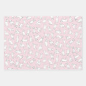 Pitbull Confetti - Aquamalz, rosa, lila Pastellfar Geschenkpapier Set (Vorderseite 3)