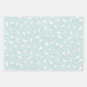 Pitbull Confetti - Aquamalz, rosa, lila Pastellfar Geschenkpapier Set (Vorderseite 2)