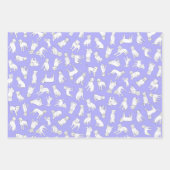 Pitbull Confetti - Aquamalz, rosa, lila Pastellfar Geschenkpapier Set (Vorderseite)