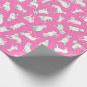 Pitbull Confetti Geschenkpapier (Ecke)