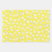 Pitbull Confetti - rot, blau, gelb Geschenkpapier Set (Vorderseite 3)