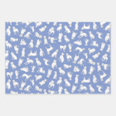 Pitbull Confetti - rot, blau, gelb Geschenkpapier Set (Vorderseite)