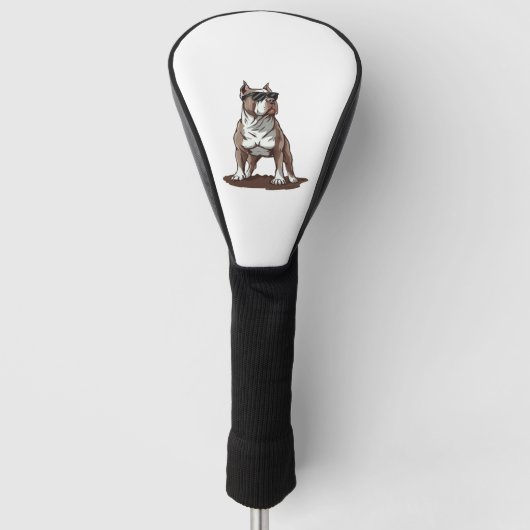 Pitbull Der Wächter Golf Headcover (Vorderseite)