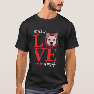 Pitbull die wahre Liebe meines Lebens Valentinstag T-Shirt