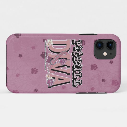 Pitbull DIVA Case-Mate iPhone Hülle (Rückseite (Horizontal))