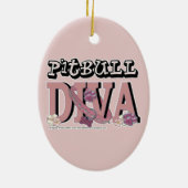 Pitbull DIVA Keramik Ornament (Hinten)