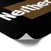 Pitbull Dog an der Kette Poster (Ecke)