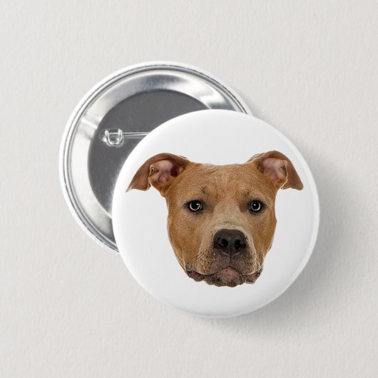 Pitbull Dog Button (Vorne & Hinten)