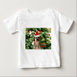 Pitbull Dog Christmas Tree Ornaments Snowman Baby T-shirt<br><div class="desc">Pitbull Hund Weihnachtsbaumschmuck Schneemann Doormat.Niedlich Pitbull Hund mit Weihnachtsbaumschmuck Schneemann im Hintergrund.</div>