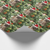 Pitbull Dog Christmas Tree Ornaments Snowman Geschenkpapier (Ecke)