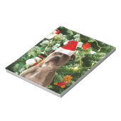 Pitbull Dog Christmas Tree Ornaments Snowman Notizblock (Rotiert)