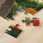 Pitbull Dog Christmas Tree Ornaments Snowman Puzzle (Seite)