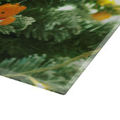 Pitbull Dog Christmas Tree Ornaments Snowman Schneidebrett (Ecke)