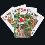 Pitbull Dog Christmas Tree Ornaments Snowman Spielkarten<br><div class="desc">Pitbull Hund Weihnachtsbaumschmuck Schneemann Doormat.Niedlich Pitbull Hund mit Weihnachtsbaumschmuck Schneemann im Hintergrund.</div>