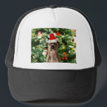 Pitbull Dog Christmas Tree Ornaments Snowman Truckerkappe<br><div class="desc">Pitbull Hund Weihnachtsbaumschmuck Schneemann Doormat.Niedlich Pitbull Hund mit Weihnachtsbaumschmuck Schneemann im Hintergrund.</div>