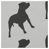Pitbull Dog Fabric Stoff (Nahaufnahme)