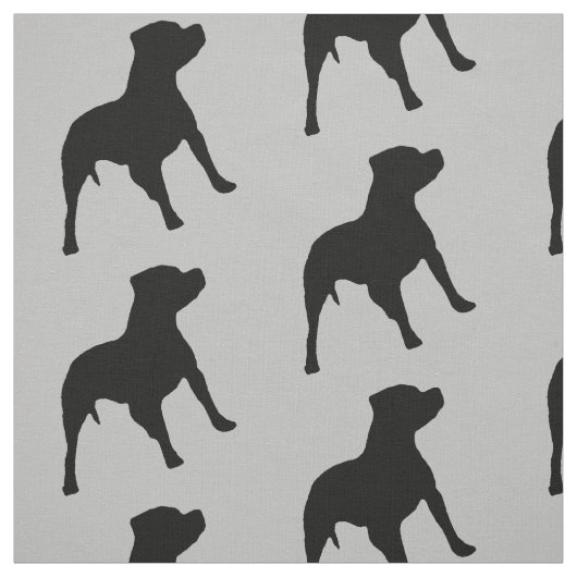 Pitbull Dog Fabric Stoff (Muster)