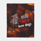 Pitbull Dog Fleecedecke (Vorderseite)