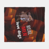 Pitbull Dog Fleecedecke (Vorderseite (Horizontal))