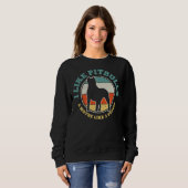 Pitbull Dog Funny Vintag Classic Sweatshirt (Vorne ganz)
