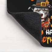 Pitbull Dog Hallothanksmas Halloween-Erntedank Mousepad (Ecke)