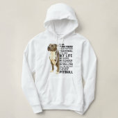 Pitbull Dog Ich bin Ihr Freund Ihr Partner Ihre Pi Hoodie (Design vorne)