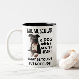 Pitbull Dog Lover Zweifarbige Tasse