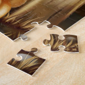 Pitbull Dog mit Hexenhut Puzzle (Seite)