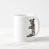 Pitbull Dog Pitbull I Liebe Vater Tattoo Vathers Kaffeetasse (VorderseiteRechts)