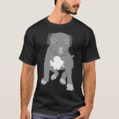 Pitbull Dog Png Pit Bull Welpen T-Shirt (Vorderseite)