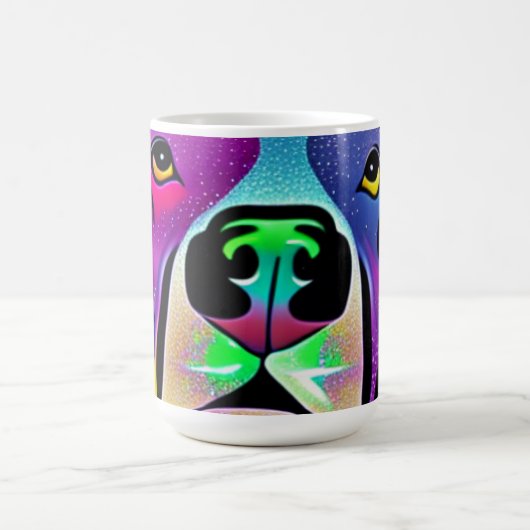 Pitbull Dog Pop Art Kaffeetasse (Mittel)