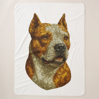 Pitbull Dog Portrait Sherpadecke