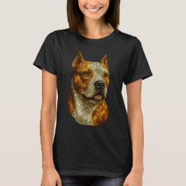 Pitbull Dog Portrait T-Shirt