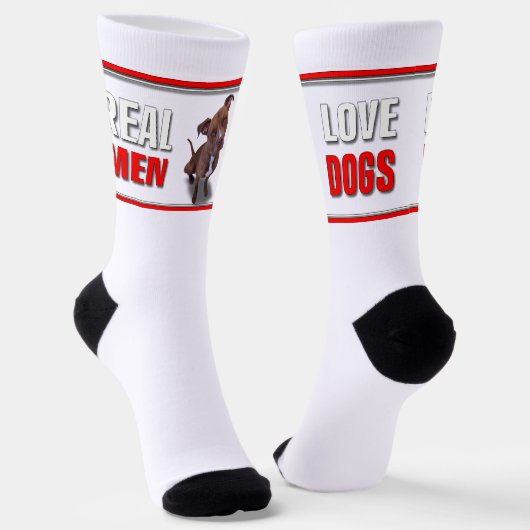 Pitbull Dog Socken (Gewinkelt)