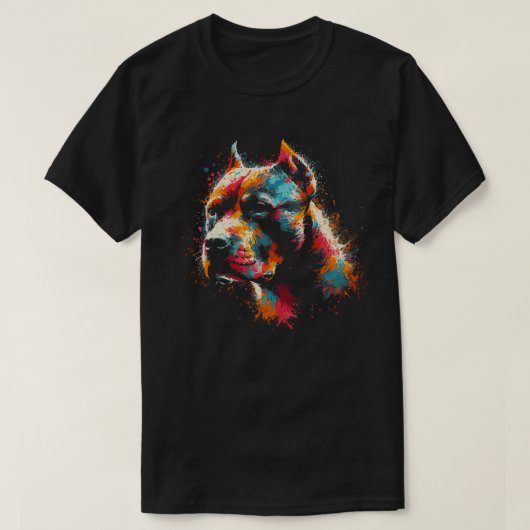 Pitbull Dog T-Shirt (Design vorne)