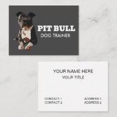Pitbull Dog Trainer Visitenkarte (Vorne/Hinten)