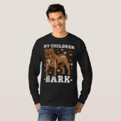 Pitbull Dog Vater Mama T-Shirt (Vorne ganz)