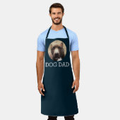 Pitbull Dog Vater Navy Blue Schürze (Getragen)