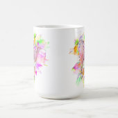 Pitbull Dog Wasserfarben Kunst Kaffeetasse (Mittel)