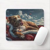 Pitbull Dog Weihnachtsfest Mousepad (Mit Mouse)