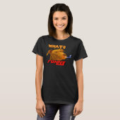 Pitbull Dog Whats Funny T-Shirt (Vorne ganz)