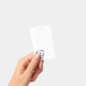 Pitbull Drawing Sing Dog Lovers Black White Ausweis (Handheld)